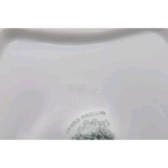 Gerold Porzellan Bavaria West Germany Wild Rose Gold Accent Candy/Nut Dish #7429 - Picture 5 of 8